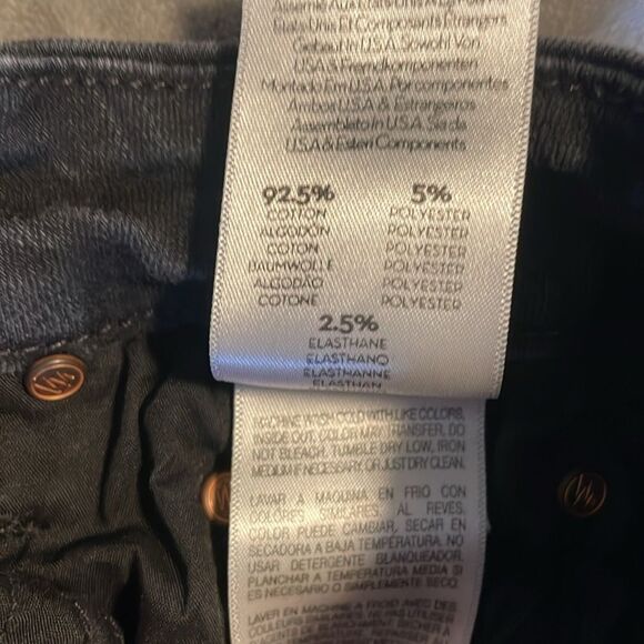 Mother Denim The Looker Ankle Fray Jeans Women’s Size 25 Not Guilty Black - Picture 10 of 11